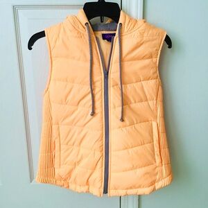 City Streets Orange Puffer Vest
